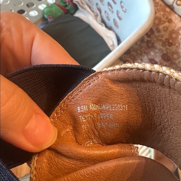 Navy Wedge Espadrilles - Picture 4 of 4